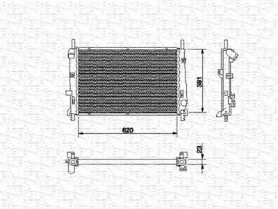MAGNETI MARELLI 350213510000 -  Радиатор, охлаждение двигателя